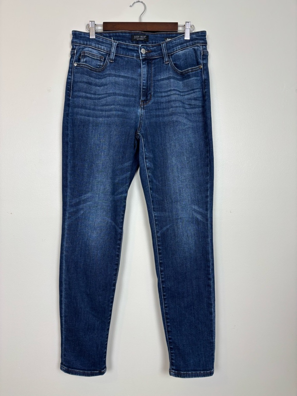 Judy Blue Jeans Womens 30 Slim Fit Straight Leg Denim in Blue